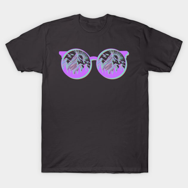 Beautiful view through glasses T-Shirt by AustomeArtDesigns